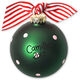 Girl My First Christmas Polka Dot Glass Ornament Image 2 of 3